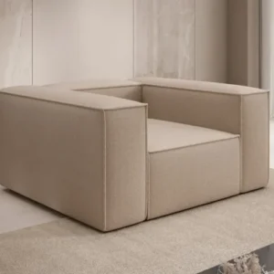 Designer Sofa-Sessel Lesley in Bouclé