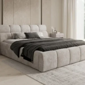 Designer Polsterbett Dallas Cord mit Stauraum