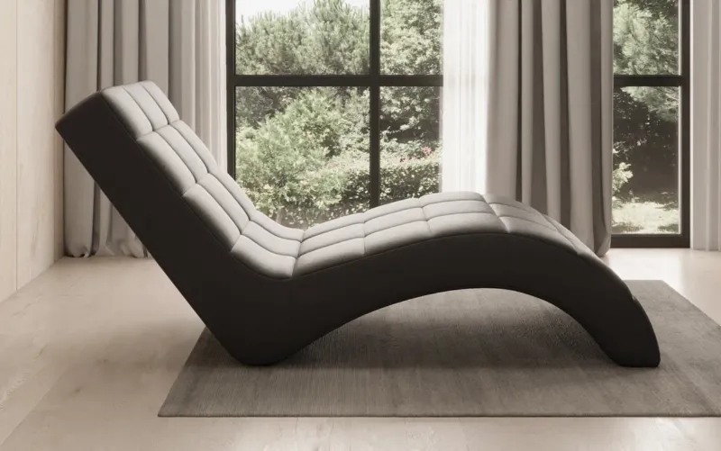 Designer Relax-Liege Nela in Echtleder – Bild 2