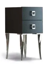GammaStore Schränkchen 2PLEG door+drawer+legs , color wood, black, white