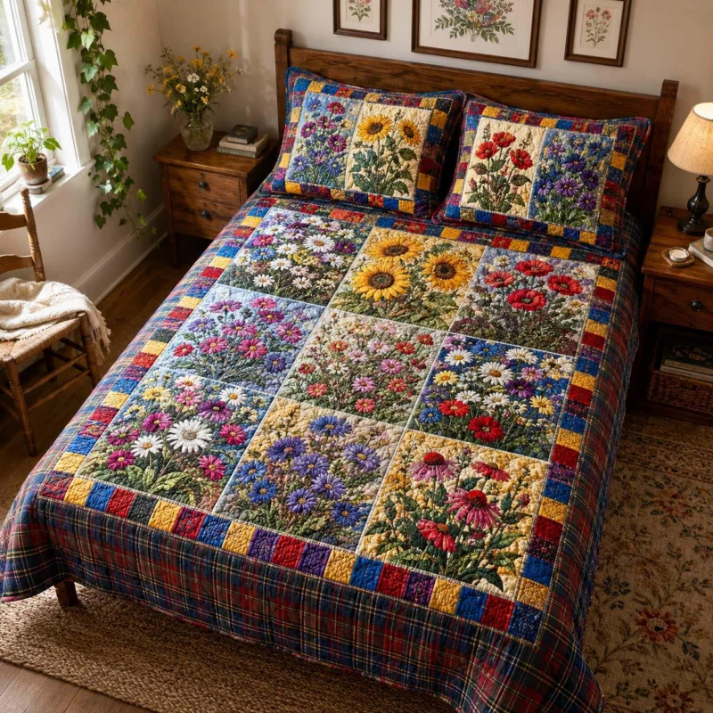 Blossom Dreams Bamboo Quilt Bedding Set