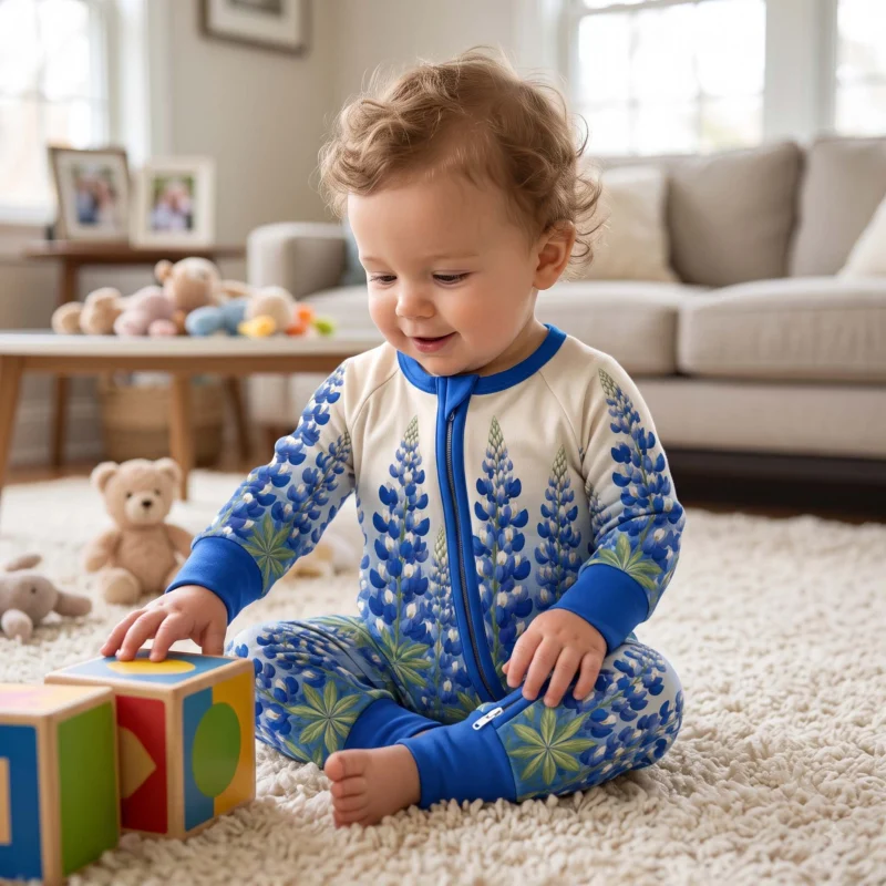 Bluebonnet Meadow Bamboo Convertible Zippy