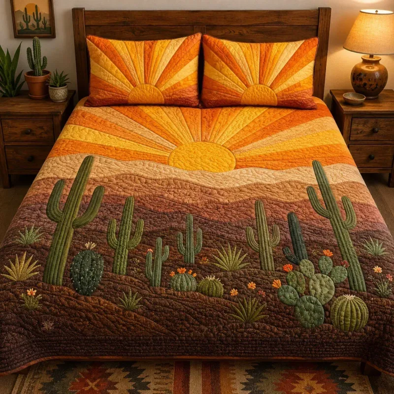 Bright Days Bamboo Quilt Bedding Set