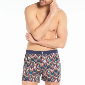 Caleçon avec suspensoir Homme Le Club n°933 Violet et Bordeaux 1