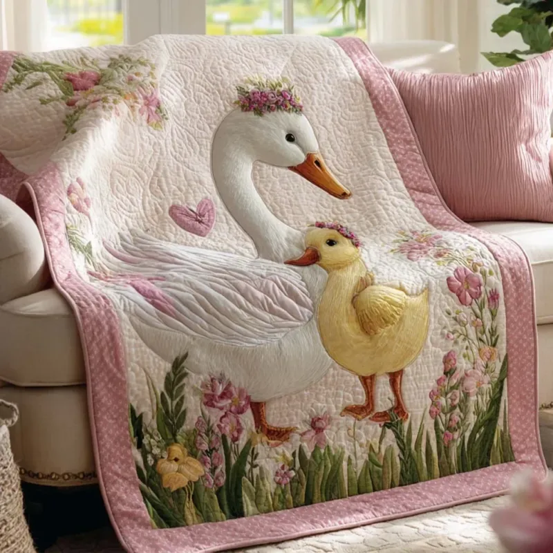 Calm Duck Haven Bamboo Quilt Blanket