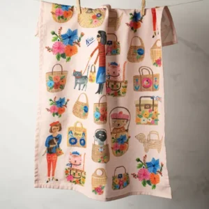 Ooh La La Cats Meow! Cotton Tea Towel