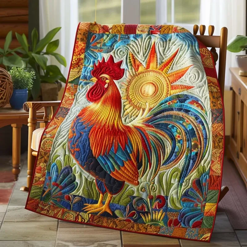 Chicken Sunny Days Bamboo Quilt Blanket