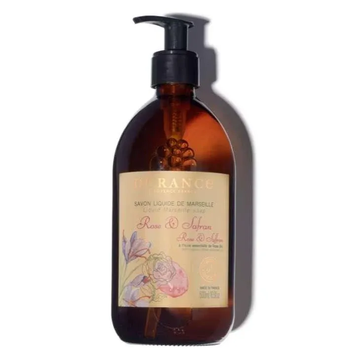 Marseiller Flüssigseife Rose & Safran