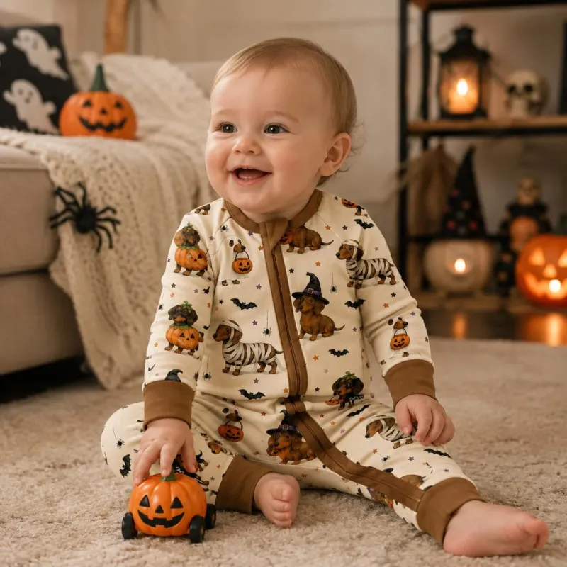 Dachshund Halloween Parade Bamboo Convertible Zippy