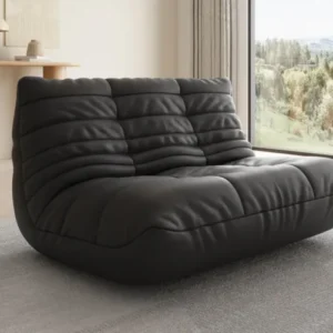 Designer 2 Sitzer Sofa Calmo in Echtleder