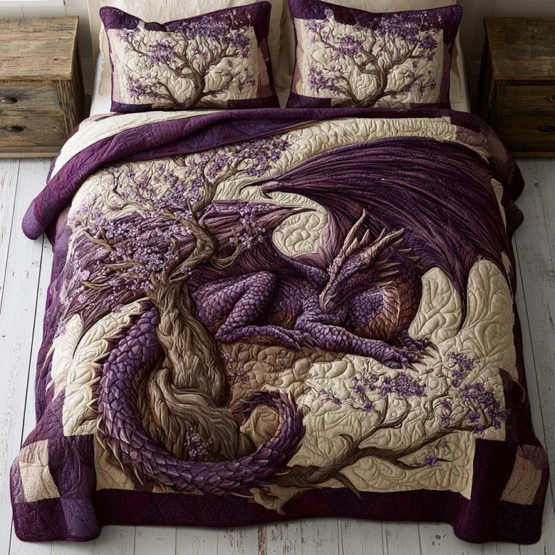 Dragon Whisper Bamboo Quilt Bedding Set