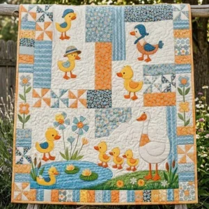 Duckling Duckling Bamboo Quilt Blanket