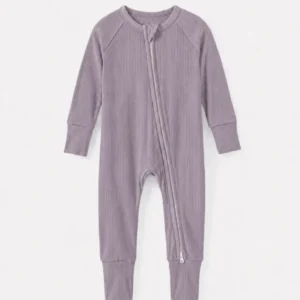 Dusty Purple Ribbed Bamboo Convertible Zippy
