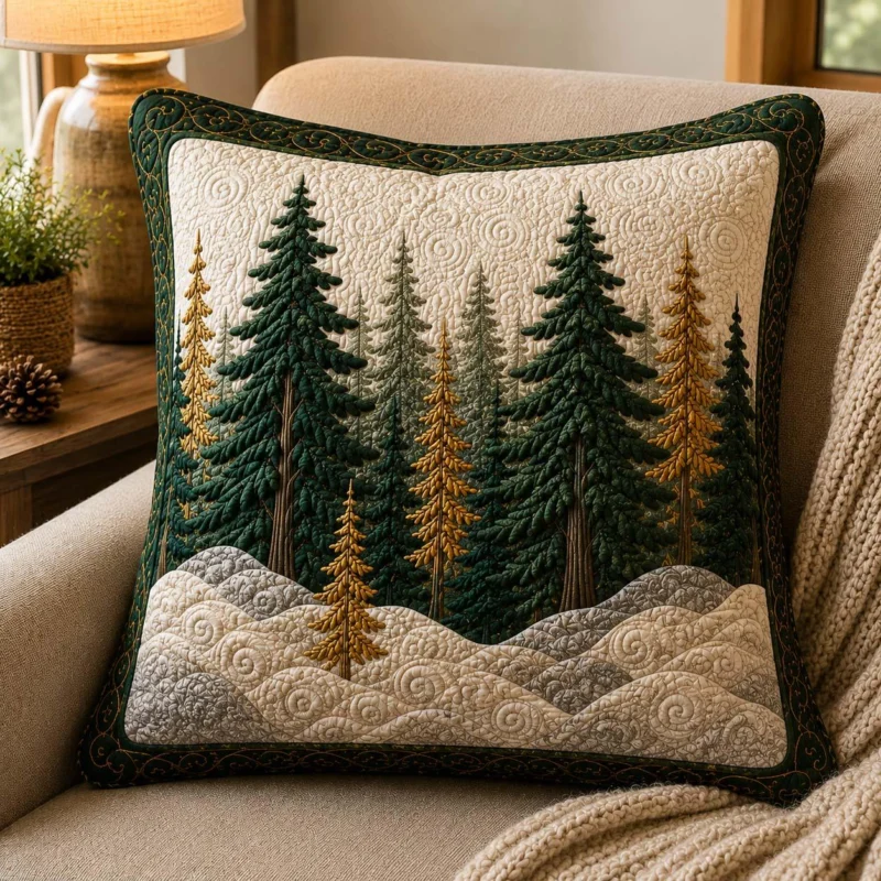 Evergreen Woods Bamboo Quilt Pillow Case