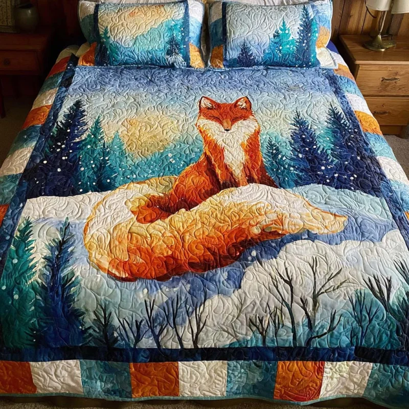 Fox Wilderness Bamboo Quilt Bedding Set