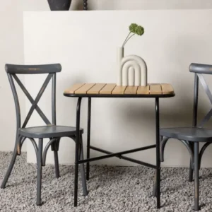 Garten Cafegruppe Uber – 3-teiliges Gartenmöbel-Set mit Stühlen aus Aluminium