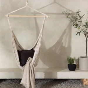 Garten Hängesessel Lilo - aus Baumwolle in Creme-Weiß
