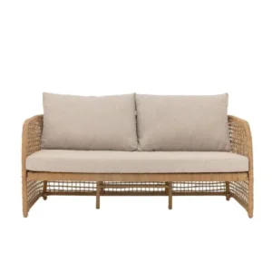 Garten-Sofa Bata – Polyrattan in Natur