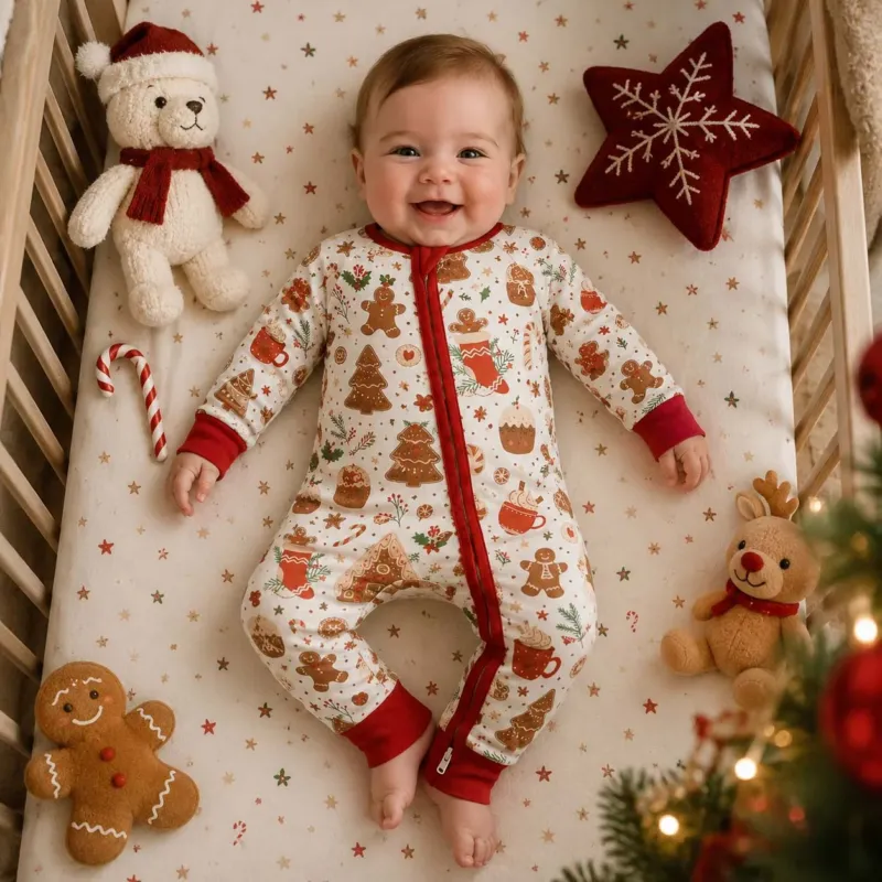 Gingerbread Christmas Treats Bamboo Convertible Zippy