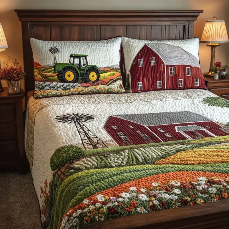 Golden Fields Bamboo Quilt Bedding Set