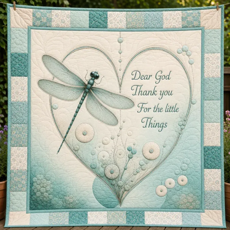 Grateful Heart Bamboo Quilt Blanket