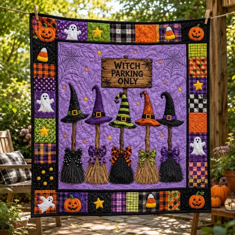 Halloween Midnight Magic Bamboo Quilt Blanket