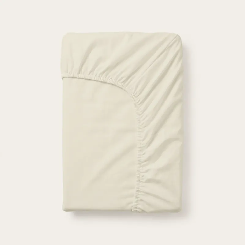 HappyBed Verkoelend Hoeslaken | Creme | 100% geweven Katoen