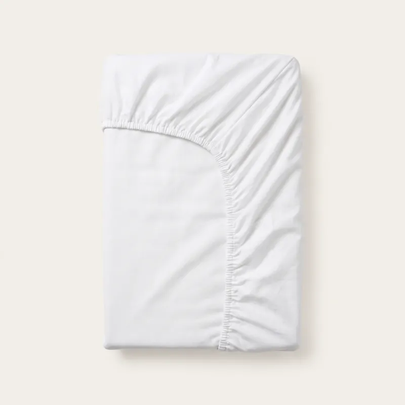 Hoeslaken | White | Katoen dubbel jersey