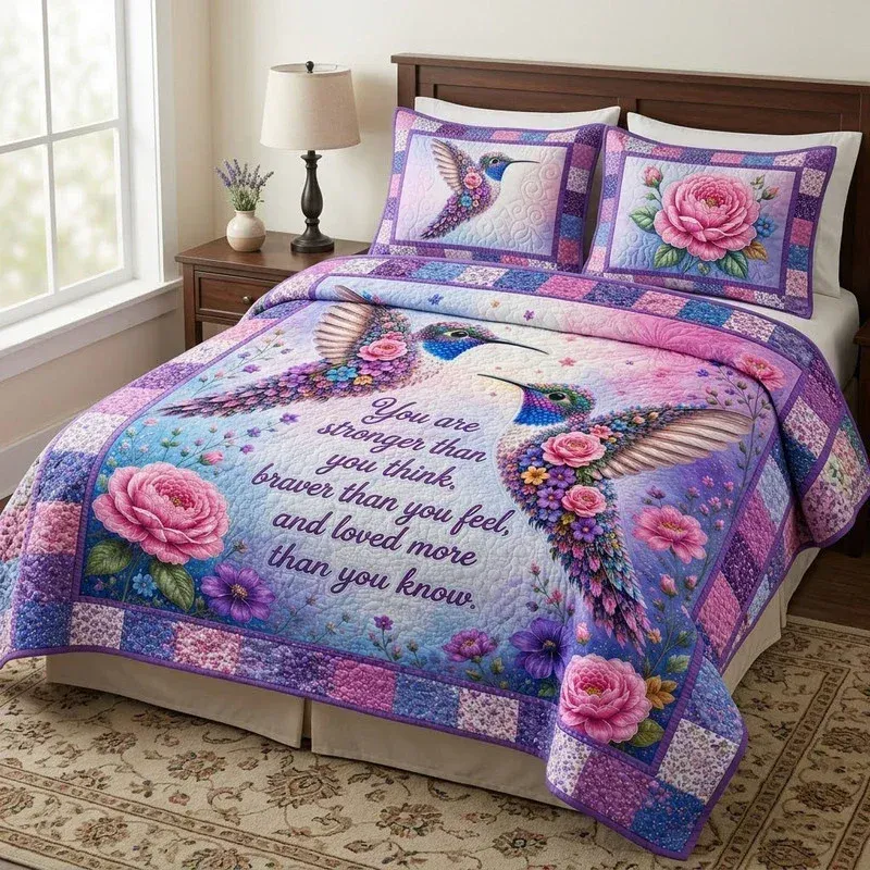 Heart's Anchor Bamboo Quilt Bedding Set