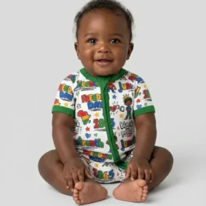 Juneteenth Black and Proud Bamboo Shorty Zippy