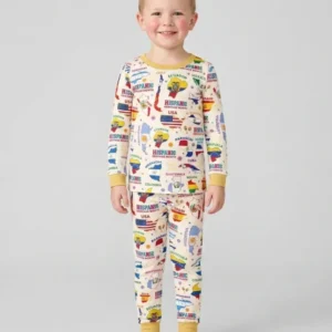 Hispanic Heritage Month Country Flags Bamboo Two Piece Long Sleeve Pajama Set
