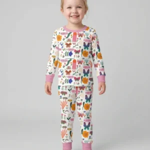 Created With A Purpose Bamboo Two Piece Long Sleeve Pajama Set
