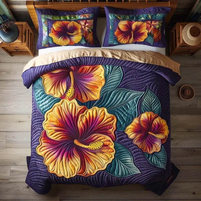 Island Garden Bamboo Quilt Bedding Set