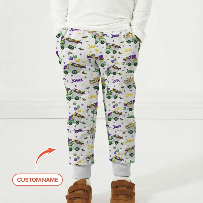 Mardi Gras Trucks Bamboo Jogger