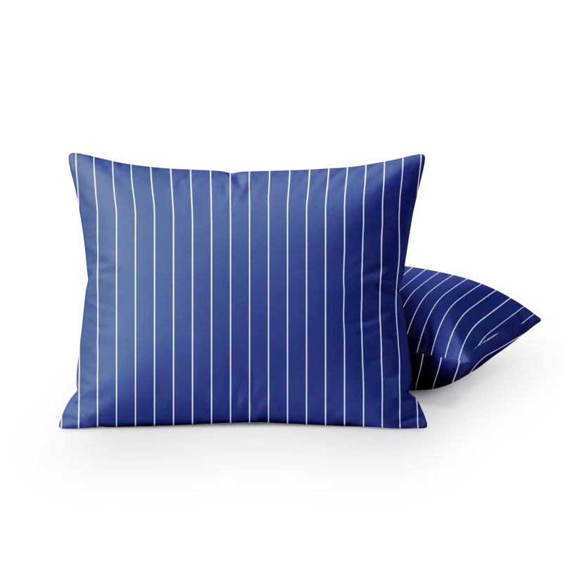 Kussenslopen | Katoen Satijn | Blue Stripes | Set van 2