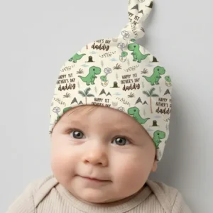 First Father's Day Daddysaurus Bamboo Knotted Hat
