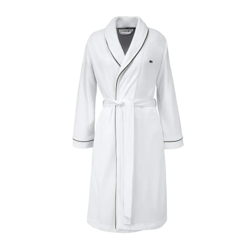 Bademantel Lacoste L Pique Blanc