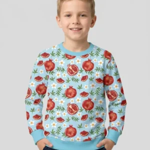 Pomegranate Garden Joy Family Matching Bamboo Crewneck Sweatshirt