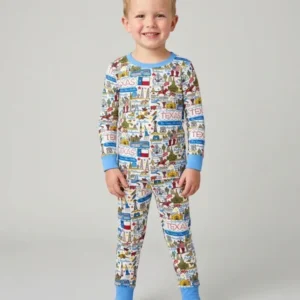Lone Star State Bamboo Two Piece Long Sleeve Pajama Set