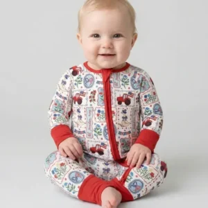 Patriotic USA Silly Goose Family Matching Bamboo Convertible Zippy