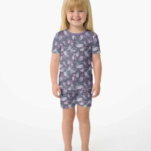 Whimsical Spirits Bamboo Two Piece Short Sleeve Shorts Pajama Set