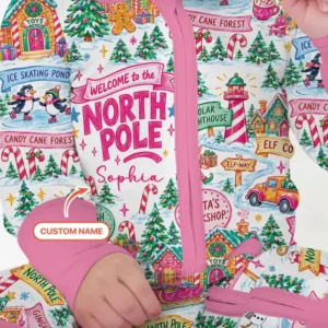 Welcome to North Pole Custom Name Bamboo Convertible Zippy