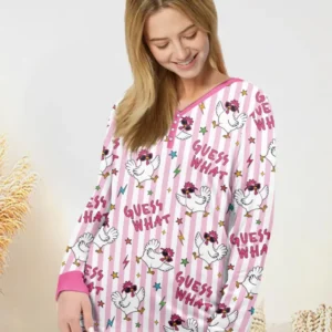 Guess What? Chicken Butt! Bamboo Women Pajama Set