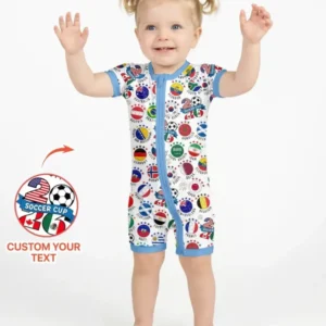 The World Plays Here 2026 Soccer Tour Bamboo Shorty Zippy