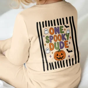 Personalized Halloween First Birthday Baby One Spooky Dude Bamboo Convertible Zippy