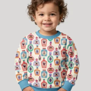 Retro Halloween Potions Bamboo Crewneck Sweatshirt