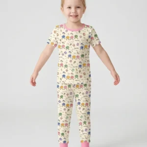 Psalm 23:6 Matching Family Bamboo Two Piece Short Sleeve Pajama Set