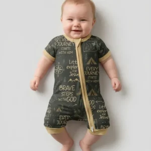 Little Explorer God Leads The Way Bamboo Shorty Zippy