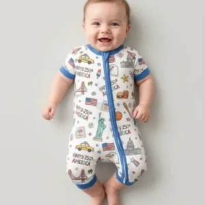America 250 Celebration Bamboo Shorty Zippy