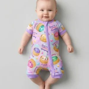 Custom Name You're A Glitter Dumpling Bamboo Shorty Zippy